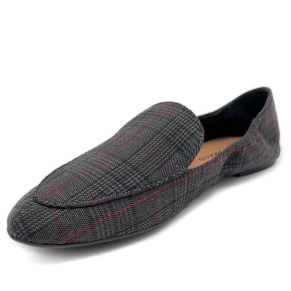 Lucky Brand Fall Loafers Bellana Slip On Flats Gray Plaid Size 9.5 - Picture 4 of 11